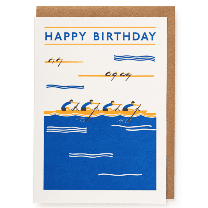 Rowers Happy Birthday Card