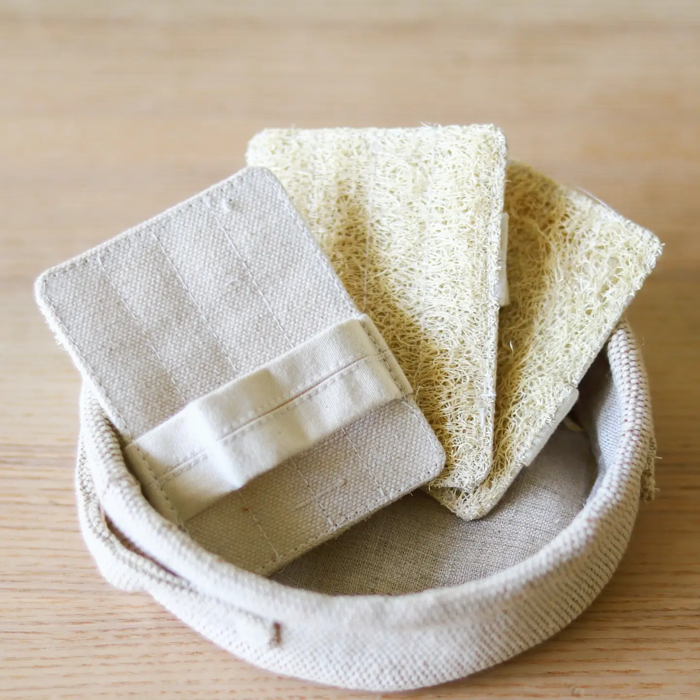 Organic Canvas Scrubber with Handle