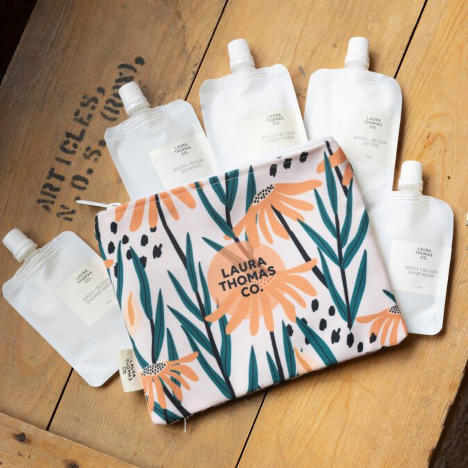 Travel Pouch with B+B Travel Range